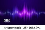 Abstract Digital EQ Music Equalizer. Sound Wave Design Element. Speaking Sound Wave Vector Illustration. Artificial Intelligence AI Assistant Voice Visualization.