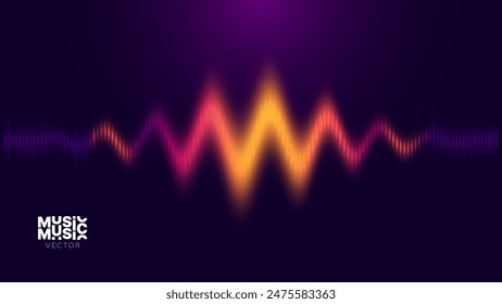 Abstract Digital EQ Music Equalizer. Sound Wave Design Element. Speaking Sound Wave Vector Illustration. Artificial Intelligence AI Assistant Voice Visualization.