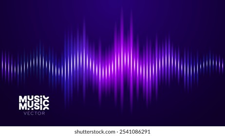 Abstract Digital EQ Music Equalizer. Sound Wave Design Element. Speaking Sound Wave Vector Illustration. Artificial Intelligence AI Assistant Voice Visualization.