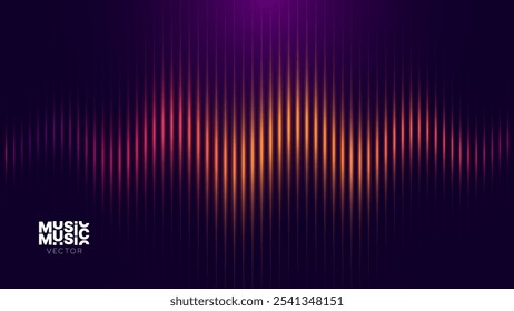 Abstract Digital EQ Music Equalizer. Sound Wave Design Element. Speaking Sound Wave Vector Illustration. Artificial Intelligence AI Assistant Voice Visualization.