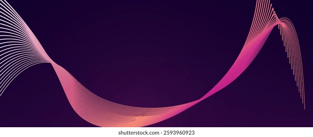 Abstract Digital EQ Music Equalizer. Sound Wave Design Element. Speaking Sound Wave Vector Illustration. Artificial Intelligence AI Assistant Voice Visualization.