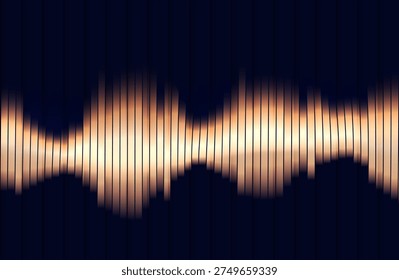 Abstract Digital EQ Music Equalizer. Sound Wave Design Element. Speaking Sound Wave Vector Illustration.  Assistant Voice Visualization.