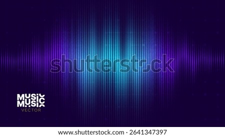 Abstract Digital EQ Music Equalizer. Sound Wave Design Element. Speaking Sound Wave Vector Illustration. Artificial Intelligence AI Assistant Voice Visualization.