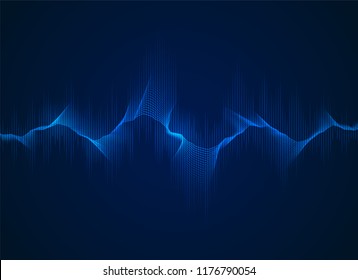 abstract digital equalizer, sound wave pattern element