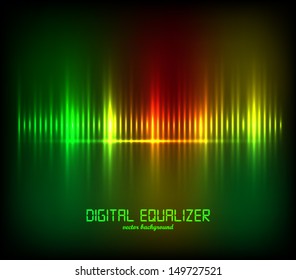 Abstract Digital Equalizer. Vector illustration.