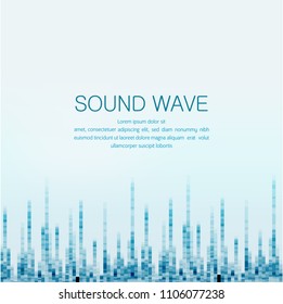 Abstract digital equalizer,Creative design sound wave pattern element background.