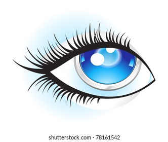 abstract digital eye  vector illustration