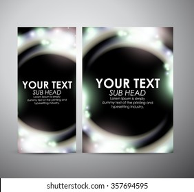 Abstract digital flare frame. Graphic resources design template. Vector illustration