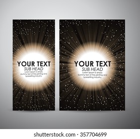 Abstract digital flare frame. Graphic resources design template. Vector illustration
