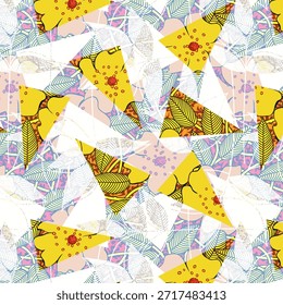 Abstractas diseño de flores digitales con colores vibrantes y Formas fluidas, ideal para la impresión de telas, textiles de moda, decoración del hogar, patrones sin costuras y diseños de superficies creativas modernas.