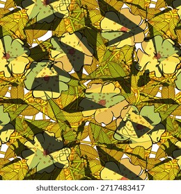 Abstract digital flower design with vibrant colors and fluid shapes, ideal for fabric printing, fashion textiles, home décor, seamless patterns, and modern creative surface designs.