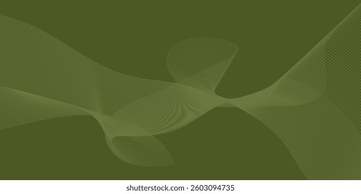 Abstract digital frequency track equalizer. Stylized line art background. Vector illustration. Wave with lines created using blend tool.