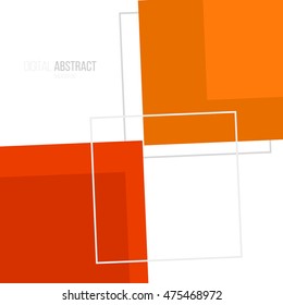 Abstract digital geometric background. Modern flat color shapes.