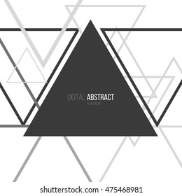 Abstract digital geometric background. Modern flat color shapes.