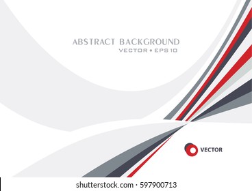 Abstract digital geometric modern grey and red color backgrounds. Cover design template layout for corporate business book, booklet, brochure, poster, flye. Vector