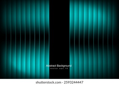 Abstract digital glowing wave lines on dark blue background. Dynamic wave pattern. Modern flowing wavy lines. Futuristic technology concept. Suit for banner, poster, cover, brochure, flyer, website 