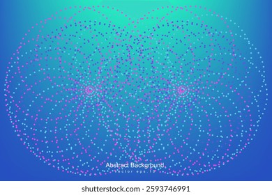 Abstract digital glowing wave lines on dark blue background. Dynamic wave pattern. Modern flowing wavy lines. Futuristic technology concept. Suit for banner, poster, cover, brochure, flyer, website 