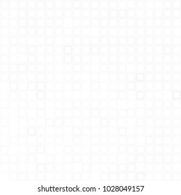 Abstract digital gray white background with mesh of squares or pixel. Mosaic. Geometric template. 