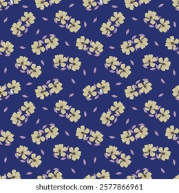 Abstract Digital Hand Drawn Seamless Floral pattern background, ready for print allover flower textile print pattern.
