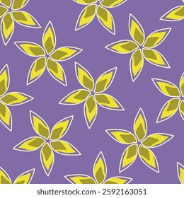 Abstract Digital Hand Drawn Seamless Floral Pattern Background. Ready for print flower seamless pattern