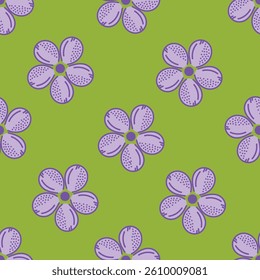 Abstract Digital Hand Drawn Seamless Floral pattern Background Ready for Print. Flower seamless pattern. 