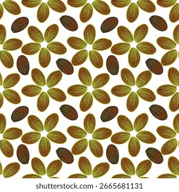 Abstractas Digital dibujado a mano sin fisuras patrón floral de fondo. Listo para imprimir Impresión y patrón de flores textiles Allover.