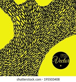 Abstract digital hand-drawn background