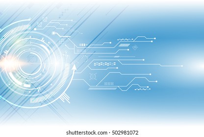 Abstract Digital Hi Tech Technology Innovation Concept Vector Background