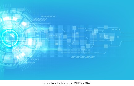 Abstract Digital Hi Tech Technology Innovation Stock Vector (Royalty ...