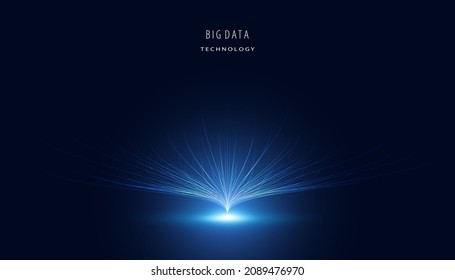 Abstract Digital Hologram big data visualization.