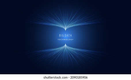 Abstract Digital Hologram big data visualization.