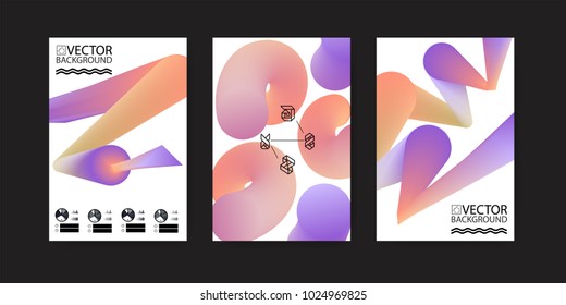 Abstract digital hologram style geometric trendy background. With place for your message. Business or tech presentation, cover template