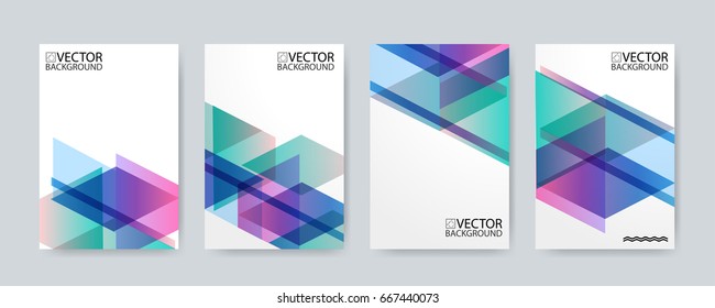 Abstract digital hologram style geometric trendy background. With place for your message. Business or tech presentation, cover template. 
