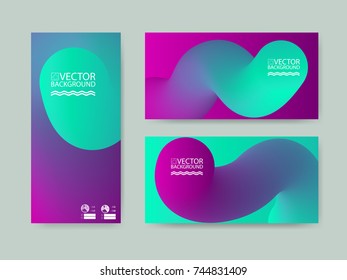 Abstract digital hologram style geometric trendy background. With place for your message. Business or tech presentation, cover template 
