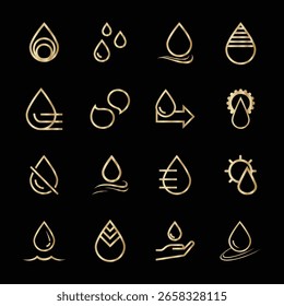 Coleção de gradientes de ícones digitais abstratos

