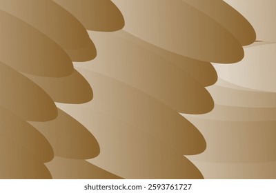 Abstract digital illustration with a calming brown color composition.
