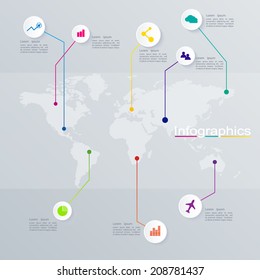 Abstract digital illustration Infographic can be used for workflow layout, diagram, number options, web design.