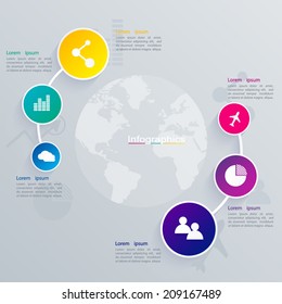 Abstract digital illustration Infographic can be used for workflow layout, diagram, number options, web design.