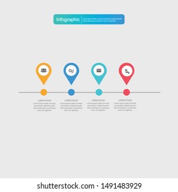 Abstract digital illustration Infographic. Vector illustration can be used for workflow layout, diagram, number options, web design.