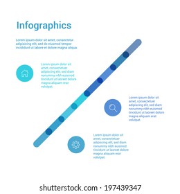 Abstract digital illustration Infographic. Vector illustration for workflow layout, diagram, number options, web design. 