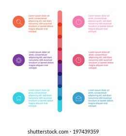 Abstract digital illustration Infographic. Vector illustration for workflow layout, diagram, number options, web design. 