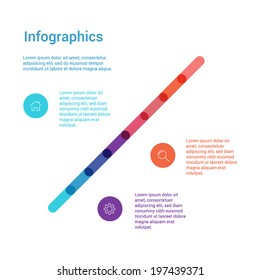 Abstract digital illustration Infographic. Vector illustration for workflow layout, diagram, number options, web design. 