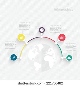 Abstract  digital illustration Infographic. Vector illustration can be used for workflow layout, diagram, number options, web design.