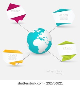 Abstract digital illustration Infographic. Vector illustration can be used for workflow layout, diagram, number options, web design.