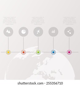 Abstract digital illustration Infographic. Vector illustration can be used for workflow layout, diagram, number options, web design.