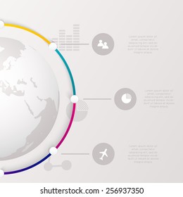 Abstract digital illustration Infographic. Vector illustration can be used for workflow layout, diagram, number options, web design.