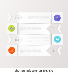 Ilustración digital Abstractas Infografía. La Ilustración vectorial se puede utilizar para el diseño del flujo de trabajo, el diagrama, las opciones numéricas, el Diseño web.