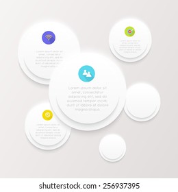 Abstract digital illustration Infographic. Vector illustration can be used for workflow layout, diagram, number options, web design.