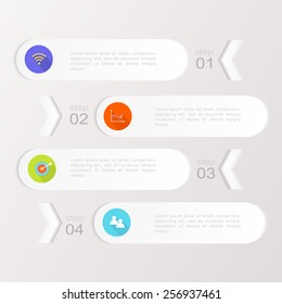 Abstract digital illustration Infographic. Vector illustration can be used for workflow layout, diagram, number options, web design.