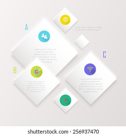 Abstract digital illustration Infographic. Vector illustration can be used for workflow layout, diagram, number options, web design.